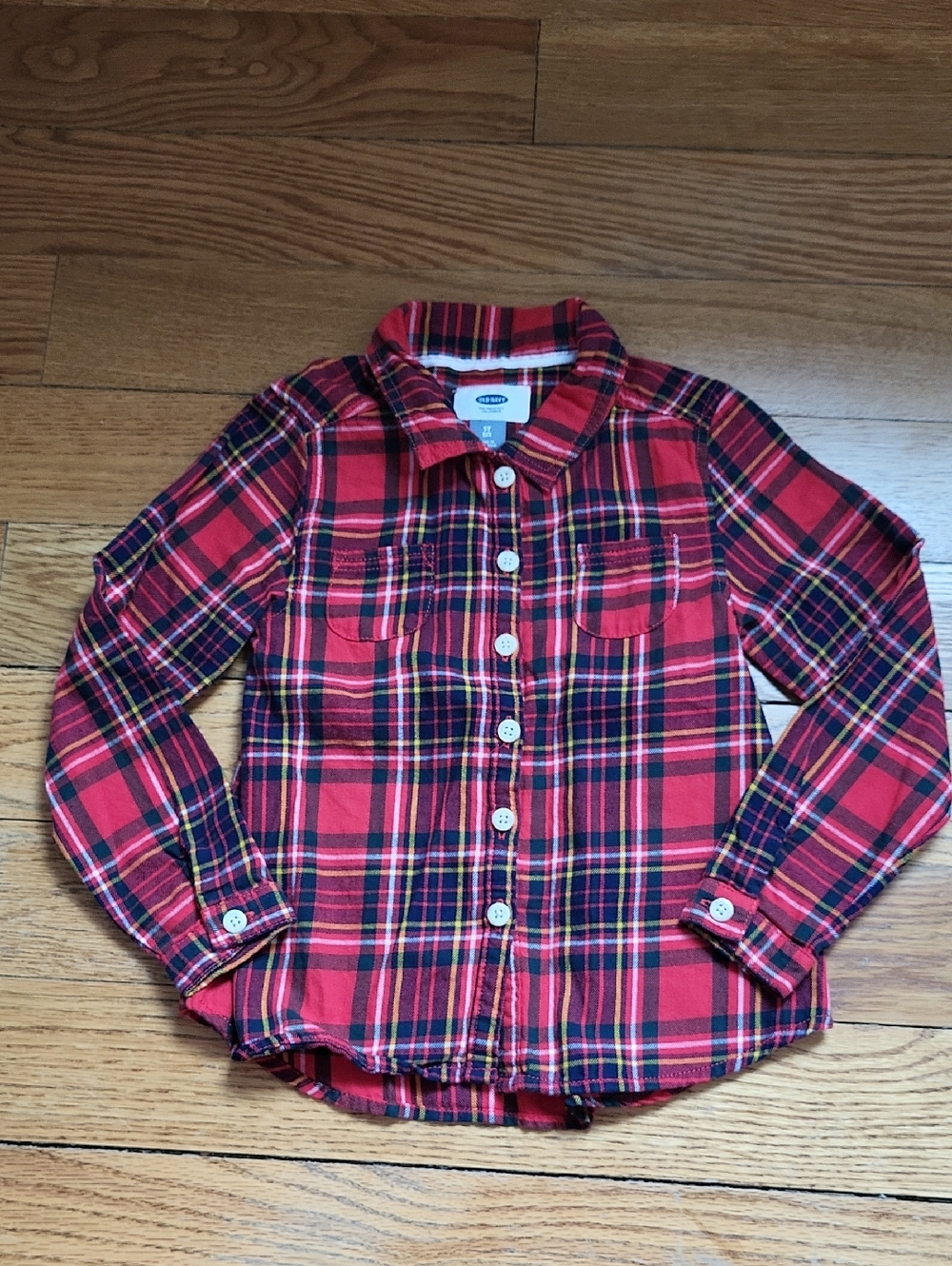 Little Girls Plaid Button Down
